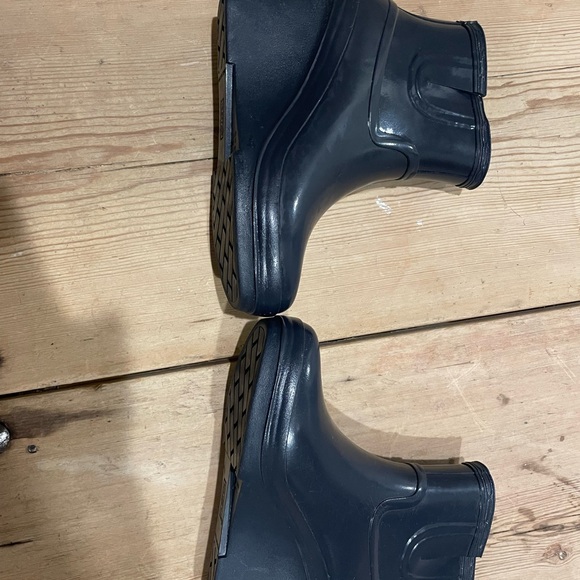 Hunter wedge rainboots size 5 navy - Picture 6 of 10
